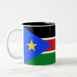 Südsudan-Flagge Zweifarbige Tasse