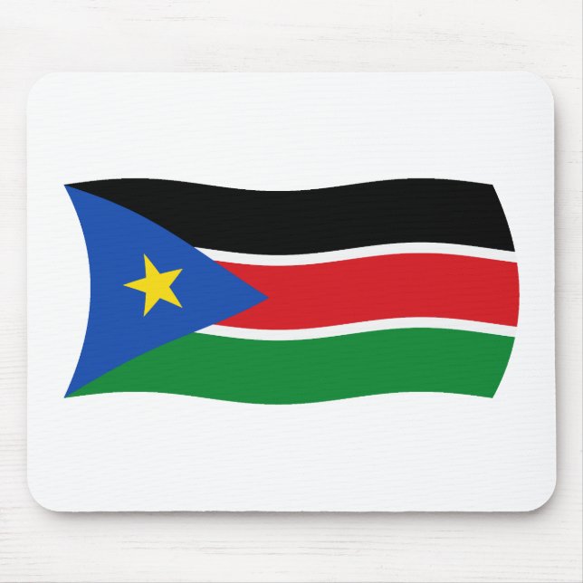 Südsudan-Flaggenmousepad Mousepad (Vorne)
