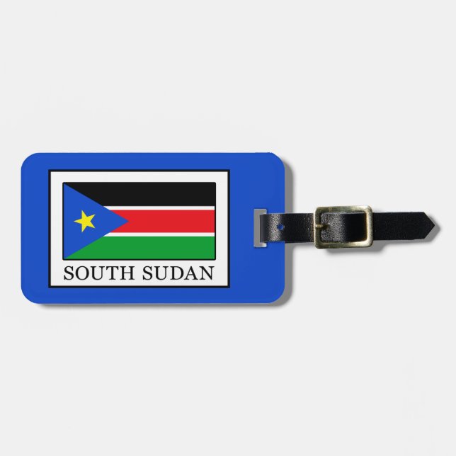 Südsudan Gepäckanhänger (Vorderseite horizontal)