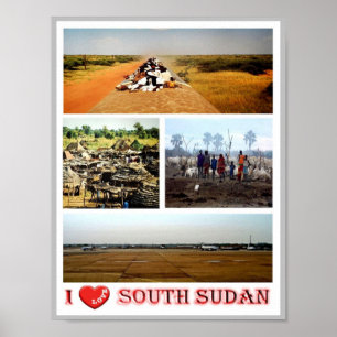 Südsudan - I Liebe - Poster