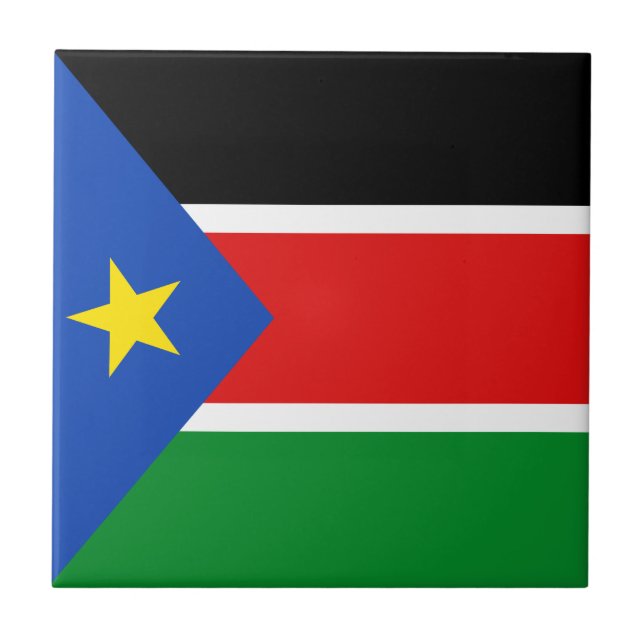 Südsudan Keramik Fliese (Vorderseite)