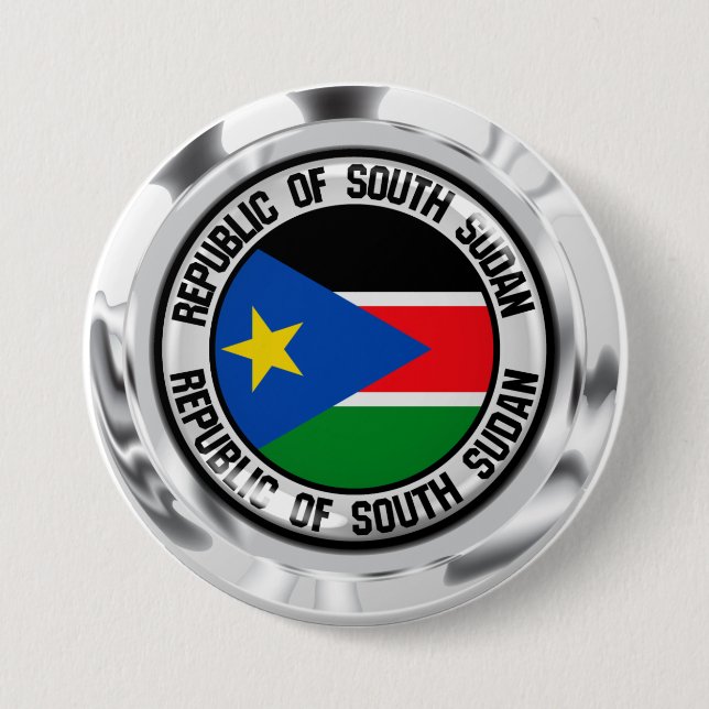 Südsudan-Runde Button (Vorderseite)