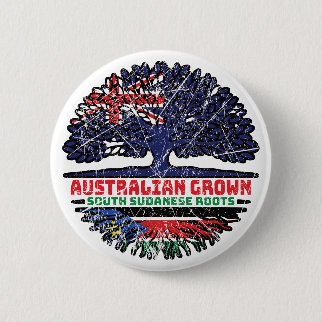 Südsudan Südsudanesisch Australien Button (Vorderseite)