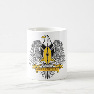 Südsudan-Wappen Kaffeetasse