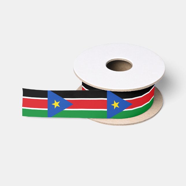 Südsudanesische Flagge Satinband (Spule)