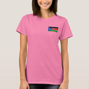 Südsudanflaggen- und -karten-DK-T - Shirt