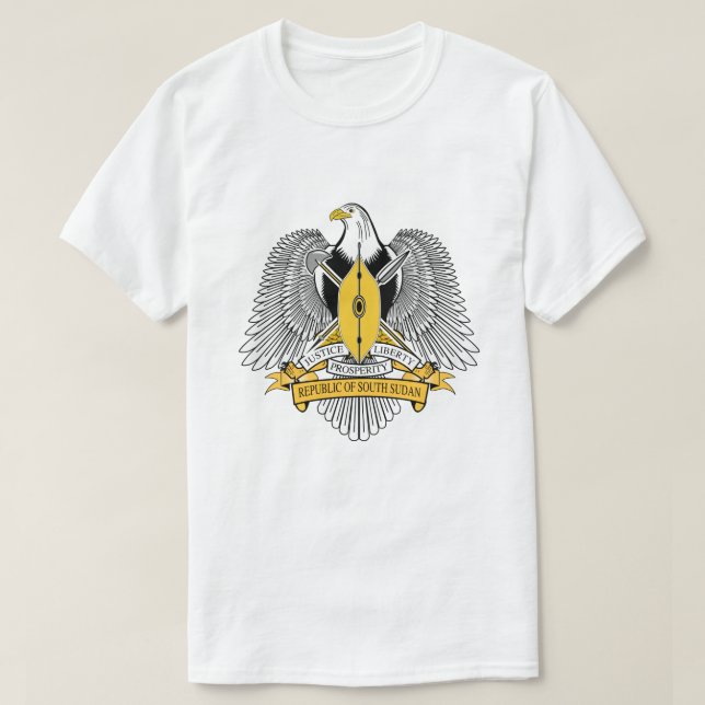 Südsudans Wappen T - Shirt (Design vorne)