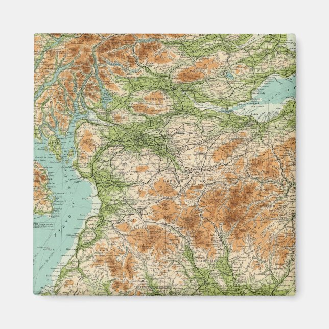 Südteil Schottlands Magnet (Vorne)