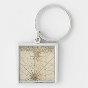 Südteil von St Domingo oder Hispaniola Schlüsselanhänger