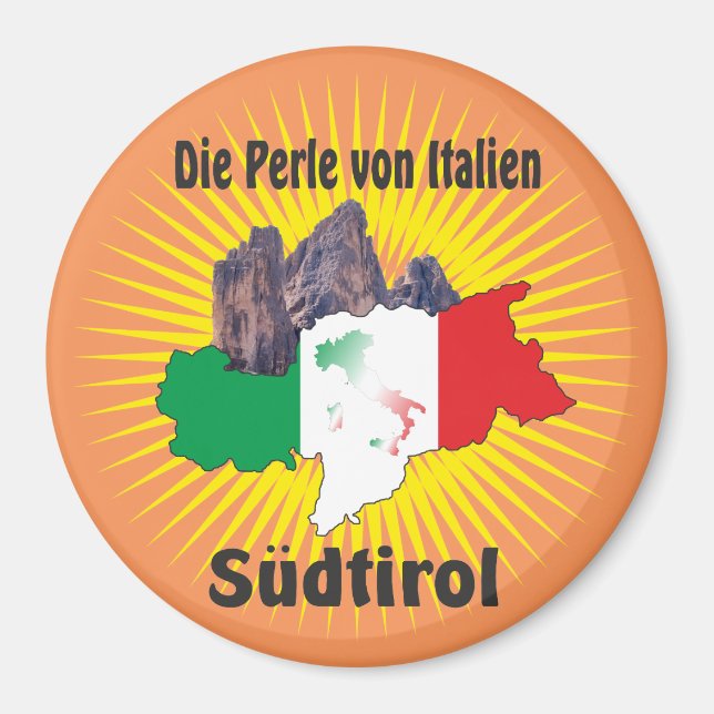 Südtirol – Alto Adige - Italien - Italia Magnete Magnet (Vorne)