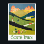 Südtirol, Österreich Postkarte<br><div class="desc">Vintage Reise Postkarte</div>