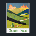 Südtirol, Österreich Postkarte<br><div class="desc">Vintage Reise Postkarte</div>