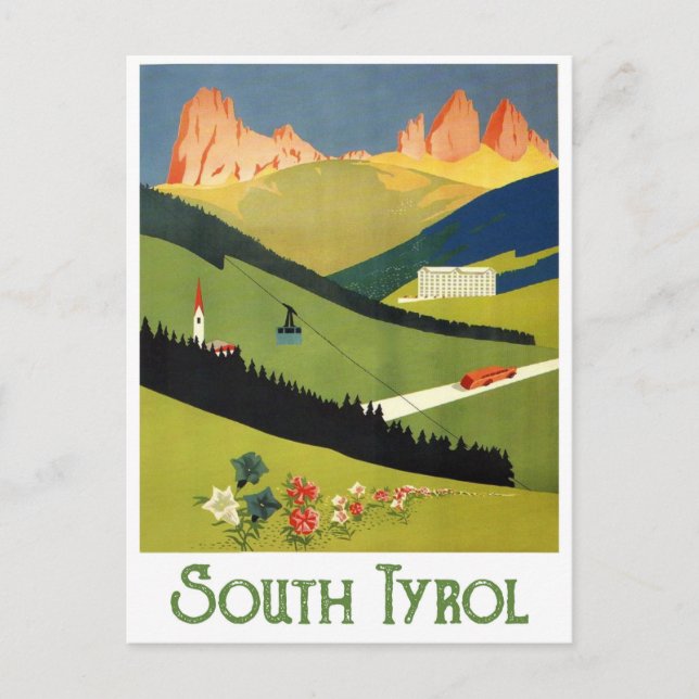 Südtirol, Österreich Postkarte (Vorderseite)