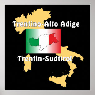 Südtirol - Südtirol - Italien - Italienisches Post Poster