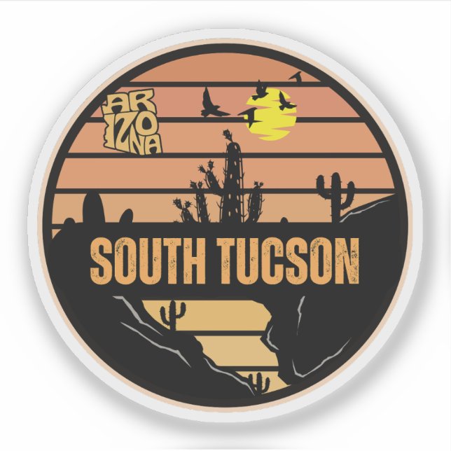 Südtucson, Arizona Aufkleber (Vorderseite)