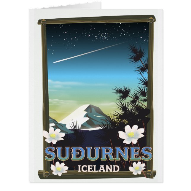 Suðurnes-Eisland-Reiseplakat (Vorderseite)