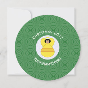 Südvietnam Engel Weihnachten Personalisierte Runde Einladung