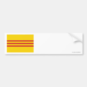 Südvietnam-Flagge Autoaufkleber