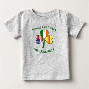 Südvietnam Irland USA Shamrock-Flagge Persönlich Baby T-shirt