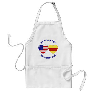 Südvietnam und USA Country Heritage Schürze