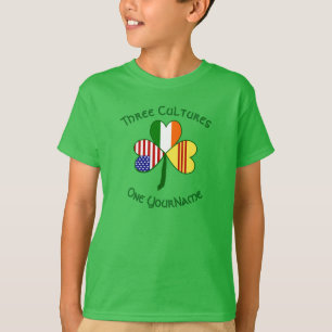 Südvietnamesische irisch-amerikanische Flagge Klee T-Shirt