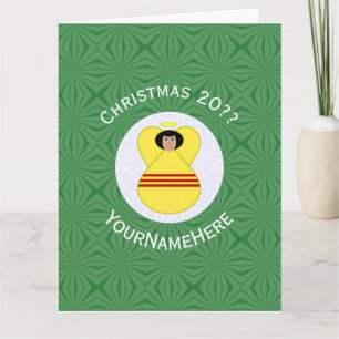 Südvietnamesische Weihnachtsflagge Engel Personali Karte