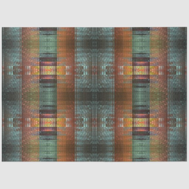 Südwest Abstrakt Woven Muster Decoupage Seidenpapier (Vorderseite)