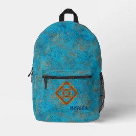 Südwest Berggipfel Personalisiert Türkis Bedruckter Rucksack