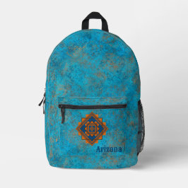 Südwest Berggipfel Personalisiert Türkis Bedruckter Rucksack