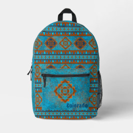 Südwest Berggipfel Personalisiert Türkis Bedruckter Rucksack