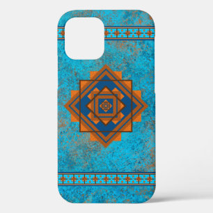 Südwest Berggipfel Türkis Blaue Geometrie Case-Mate iPhone Hülle