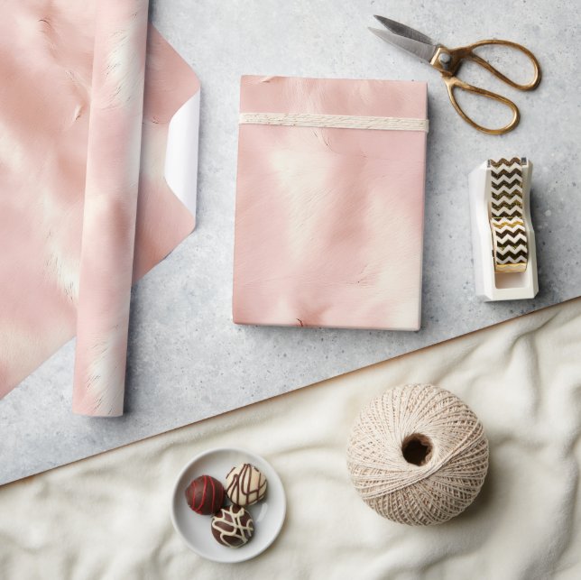 Südwest Blush Pink Cowgirl Cowhide Geschenkpapier (Kunsthandwerk)