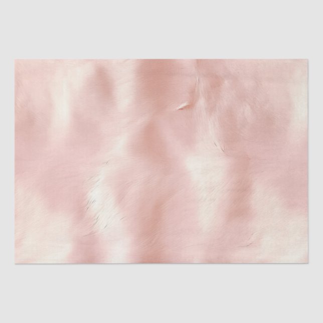 Südwest Blush Pink Cowgirl Cowhide Seidenpapier (Vorderseite)