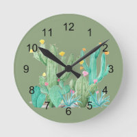 Südwest Cactus Cacti Wasserfarbe Hübsch Sukkulent
