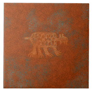 Südwest-Canyons Bobcat-Petroglyphe Fliese