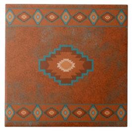 Südwest Canyons Diamond Geometric Border Fliese