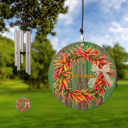 Südwest Chile Ristra Wreath Bienvenidos Windspiel