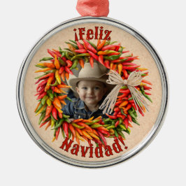 Südwest Chile Ristra Wreath Personalisiert Ornament Aus Metall