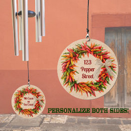 Südwest Chile Ristra Wreath Personalisiert Windspiel