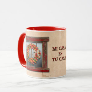 Südwest-Chili-Pfeffer-Ristra-Kranz personalisiert Tasse