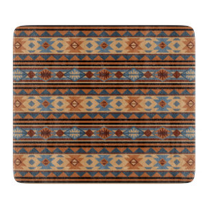 Südwest Design Adobe Gray Brown Tribal Muster Schneidebrett
