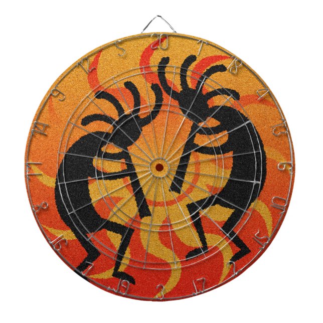 Südwest Design Dancing Kokopelli Dartscheibe (vorne)