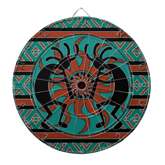 Südwest Design Dancing Kokopelli Dartscheibe (vorne)