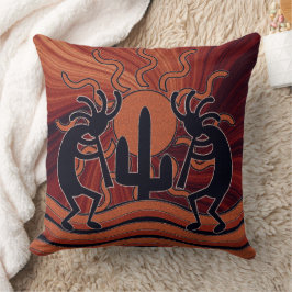 Südwest Design Kokopelli Wüste Sun Cactus Kissen