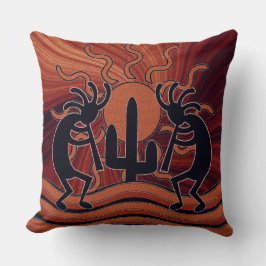 Südwest Design Kokopelli Wüste Sun Cactus Kissen