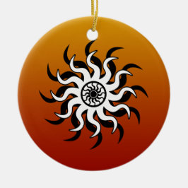 Südwest Design Tribal Sun Keramik Ornament