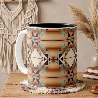 Südwest-Diamanten Zweifarbige Tasse