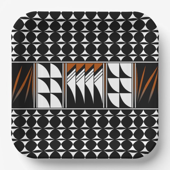 Südwest Feather Blessings Pappteller (Vorderseite)