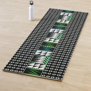 Südwest Feather Segnungen in Grüntönen Yogamatte