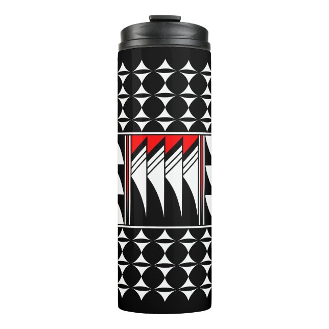 Südwest Feather Segnungen in Red Thermal Tumbler Thermosbecher (Vorderseite)
